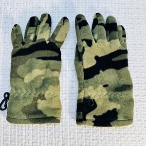 Old Navy‎ Kids Camo Fleece Gloves S M Winter Warmth Outdoor Play